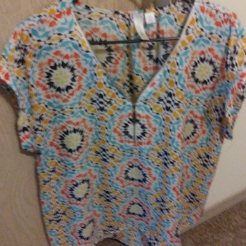 Half Zip Blouse